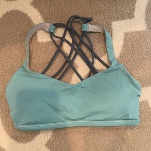 LULULEMON sports bra green